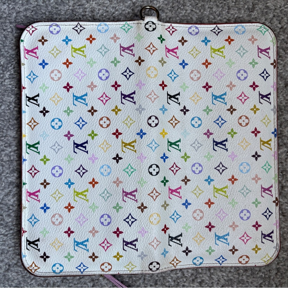 Louis Vuitton Multicolor Murakami Insolite Wallet White Pink - Picture 5 of 16